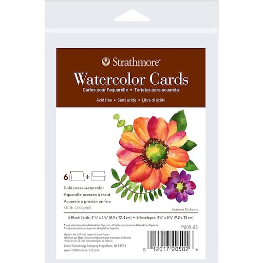 Strathmore® 400 Series Fluorescent White Watercolor Cards & Envelopes Set